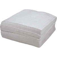 Feuilles absorbantes li&eacute;es de premi&egrave;re qualit&eacute;, Huile seulement, 15" x 18", 30 gal. d'absorption GTA Hardware Inc