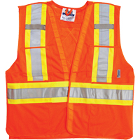 Traffic Safety Vest, High Visibility Orange, Medium/Small, Polyester GTA Hardware Inc