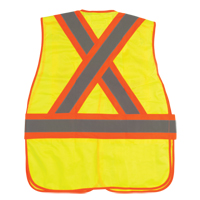 CSA Compliant High Visibility Surveyor Vest, High Visibility Lime-Yellow, 2X-Large, Polyester GTA Hardware Inc
