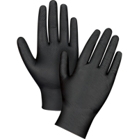 Heavyweight Tactile Grip Examination Gloves, X-Small, Nitrile, 8-mil, Powder-Free, Black GTA Hardware Inc