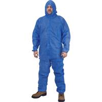 Hooded Coveralls, Medium, Blue, SMS GTA Hardware Inc