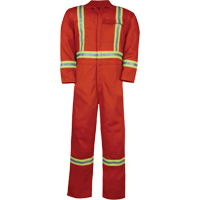 Combinaison non doubl&eacute;e haute visibilit&eacute;, Taille Petit, Orange GTA Hardware Inc