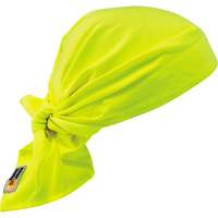 Chill-Its&reg; 6710FR FR Cooling Triangle Hat, High Visibility Lime-Yellow GTA Hardware Inc