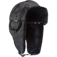 Chapeau de trappeur classique N-Ferno 6802, Doublure en Fourrure synth&eacute;tique, Moyen/Petit, Noir GTA Hardware Inc