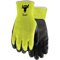 330 Visibull Gloves, 7/Small, Rubber Latex Coating, Polyester Shell GTA Hardware Inc