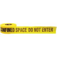 Barricade Tape, English, 3" W x 1000' L, 3 mils, Black on Yellow GTA Hardware Inc