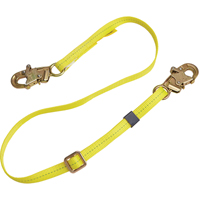 Longe de positionnement r&eacute;glable &agrave; sangle, 1 branches, 6', Classe CSA B, Polyester GTA Hardware Inc