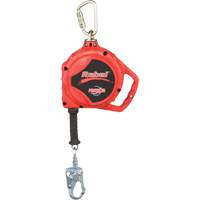 Rebel Self Retracting Lifeline, 33', Stainless Steel, Swivel GTA Hardware Inc