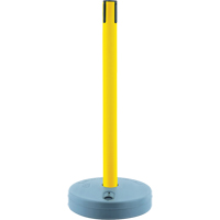 Tensabarrier ext&eacute;rieur - poteaux r&eacute;cepteurs, Hauteur de 37", Jaune GTA Hardware Inc
