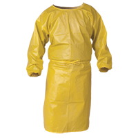 Blouse de protection Kleenguard contre la vaporisation de produits chimiques, Polypropyl&egrave;ne, Jaune, 34" la x 52" lo GTA Hardware Inc