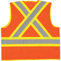 5-Point Tear-Away Premium Safety Vest , High Visibility Orange, Large/X-Large, Polyester GTA Hardware Inc