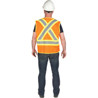 5-Point Tear-Away Premium Safety Vest , High Visibility Orange, Large/X-Large, Polyester GTA Hardware Inc