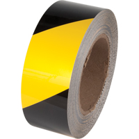 Ruban de marquage pour plancher Tuff Mark, 2" x 100', Polyester, Noir et jaune GTA Hardware Inc