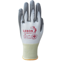 Lebon PowerFit&reg; Cut Resistant Gloves, Size Small/7, 13 Gauge, Polyurethane Coated, Polyethylene Shell, ASTM ANSI Level A2/EN 388 Level B GTA Hardware Inc