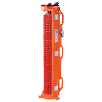 Wheeled Barrier, 50' L, Plastic, Orange GTA Hardware Inc