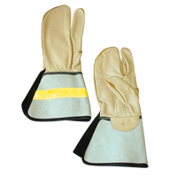 1 Finger Lineman's Glove, Medium, Grain Cowhide Palm GTA Hardware Inc
