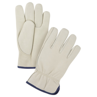Premium Winter-Lined Driver's Gloves, X-Large, Grain Cowhide Palm, Fleece Inner Lining GTA Hardware Inc