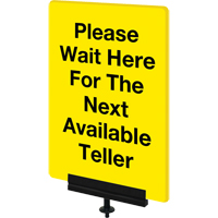 Sign Bracket for Portable Post, Black GTA Hardware Inc