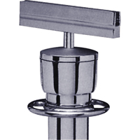 Sign Bracket for Portable Post, Satin Chrome GTA Hardware Inc