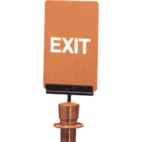 "Exit" Crowd Control Sign, 11" x 7", Plastic, English GTA Hardware Inc