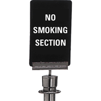 "No Smoking" Crowd Control Sign, 11" x 7", Plastic, English GTA Hardware Inc