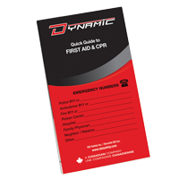 Manuel de premiers soins de poche Dynamic GTA Hardware Inc