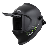 Liteflip Autopilot Welding Helmet, 3.94" L x 1.97" W View Area, 1/5/5 - 14 Shade Range, Black GTA Hardware Inc