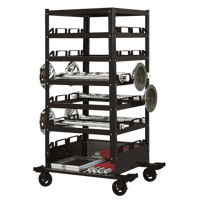 Six Tier Storage Cart, Steel GTA Hardware Inc