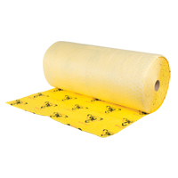 Rouleaux d'avertissement de premi&egrave;re qualit&eacute; - absorbants haute visibilit&eacute;, Lourd, 150' lo x 36" la, Absorption 57 gal. GTA Hardware Inc