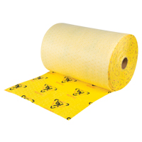 Rouleaux d'avertissement de premi&egrave;re qualit&eacute; - absorbants haute visibilit&eacute;, Lourd, 150' lo x 24" la, Absorption 37,6 gal. GTA Hardware Inc