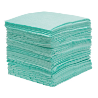 Feuilles absorbantes li&eacute;es de premi&egrave;re qualit&eacute;, Mati&egrave;res dangereuses, 15" x 18", 30 gal. d'absorption GTA Hardware Inc