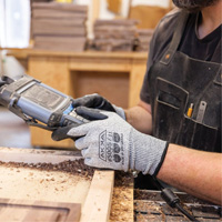 Cut Resistant Glove, Size Small/7, 10 Gauge, Foam Nitrile Coated, Dyneema&reg; Shell, ASTM ANSI Level A3/EN 388 Level C GTA Hardware Inc