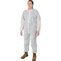 Coveralls, Medium, White, Polypropylene GTA Hardware Inc
