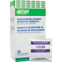 Lingettes antiseptiques au chlorure de benzalkonium, Serviette, Antiseptique GTA Hardware Inc