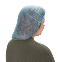 Bonnet bouffant pliss&eacute;, Polypropyl&egrave;ne, 21", Bleu GTA Hardware Inc