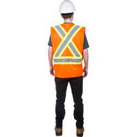 Traffic Safety Vest, High Visibility Orange, 2X-Large, Polyester GTA Hardware Inc