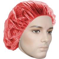 Bonnets bouffants, Polypropyl&egrave;ne, 21", Rouge GTA Hardware Inc