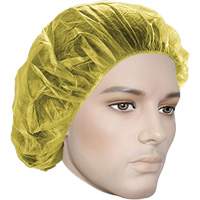 Bonnets bouffants, Polypropyl&egrave;ne, 24", Jaune GTA Hardware Inc