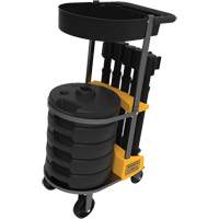 Chariot de transport avec plateau pour barri&egrave;re PLUS, 75' lo, M&eacute;tal, Noir GTA Hardware Inc