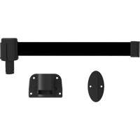 Syst&egrave;me de montage mural pour barri&egrave;re PLUS, Plastique, Fixation par vis, 15', Ruban Noir GTA Hardware Inc