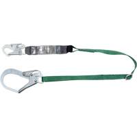 V-Series Lanyard, 6', Rebar Hook Center, Snap Hook Leg Ends, Polyester GTA Hardware Inc