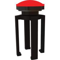 Balise stroboscopique rouge et support pour le syst&egrave;me de barri&egrave;re PLUS, Noir GTA Hardware Inc