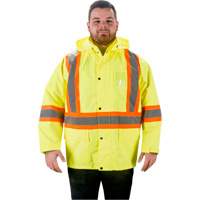 RZ1000 Rain Jacket, Polyester, Small, High Visibility Lime-Yellow GTA Hardware Inc