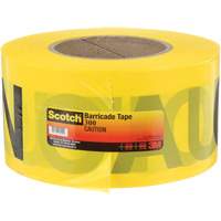 Scotch&reg; Buried Barricade Tape, English, 3" W x 1000' L, 2 mils, Black on Yellow GTA Hardware Inc