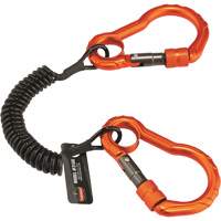 Longe porte-outils Squids 3166, Spirale, Mousqueton double GTA Hardware Inc