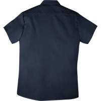 Twill Short-Sleeved Work Shirt with Snap, Men's, Small, Navy Blue GTA Hardware Inc