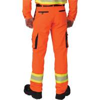 Pantalons cargo haute visibilit&eacute; antid&eacute;chirure, Polyester, 28, Orange haute visibilit&eacute; GTA Hardware Inc