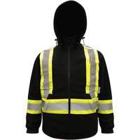 High-Visibility Hoodie, Polyester, Black, Small GTA Hardware Inc