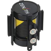 Cassette de ruban magn&eacute;tique pour barri&egrave;re de contr&ocirc;le des foules personnalis&eacute;e, 7', Ruban Noir et jaune GTA Hardware Inc