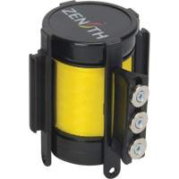 Cassette de ruban magn&eacute;tique pour barri&egrave;re de contr&ocirc;le des foules personnalis&eacute;e, 12', Ruban Jaune GTA Hardware Inc